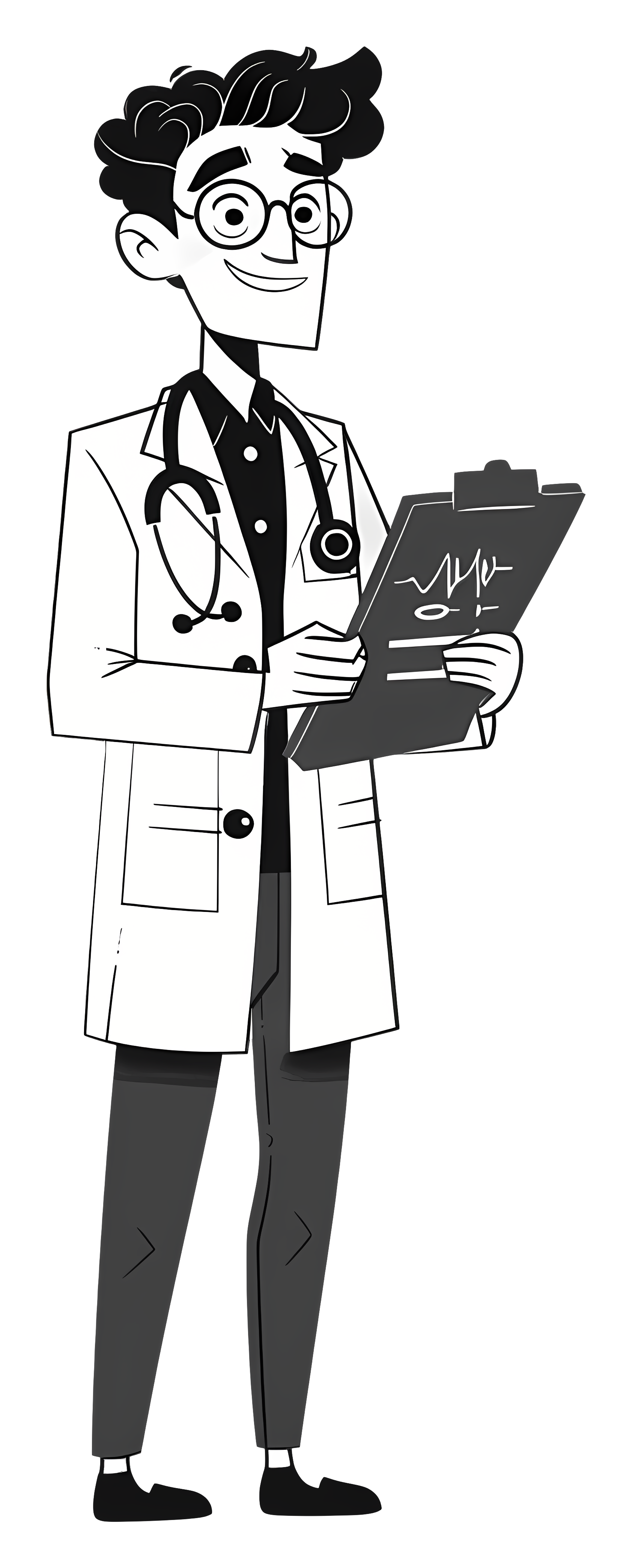 imagem de um medico com prancheta